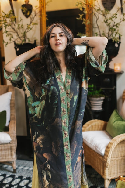 Heartwork Artisan Bamboo Duster Kimono Robe - La De Da