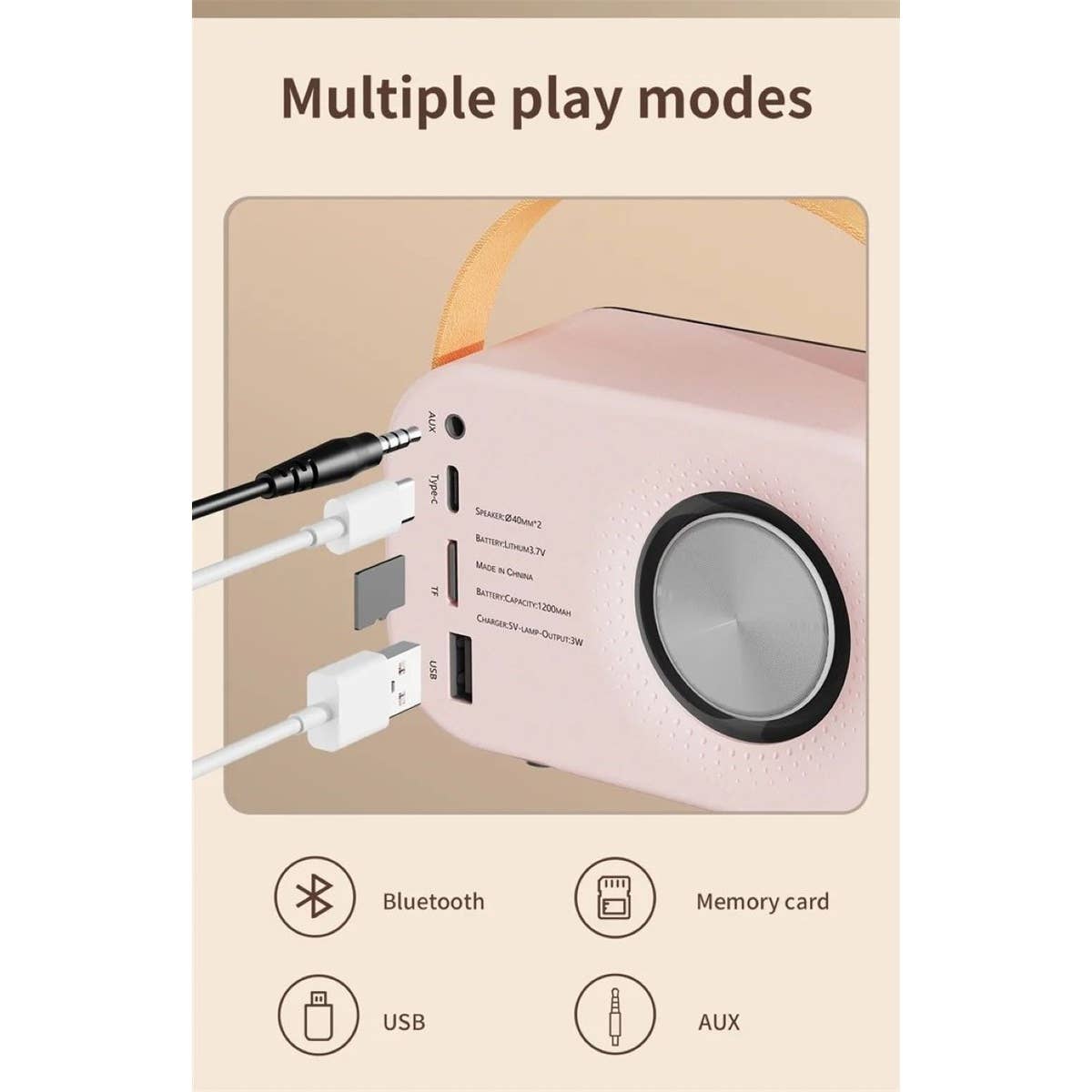 Retro bluetooth speaker version 2 - Mint