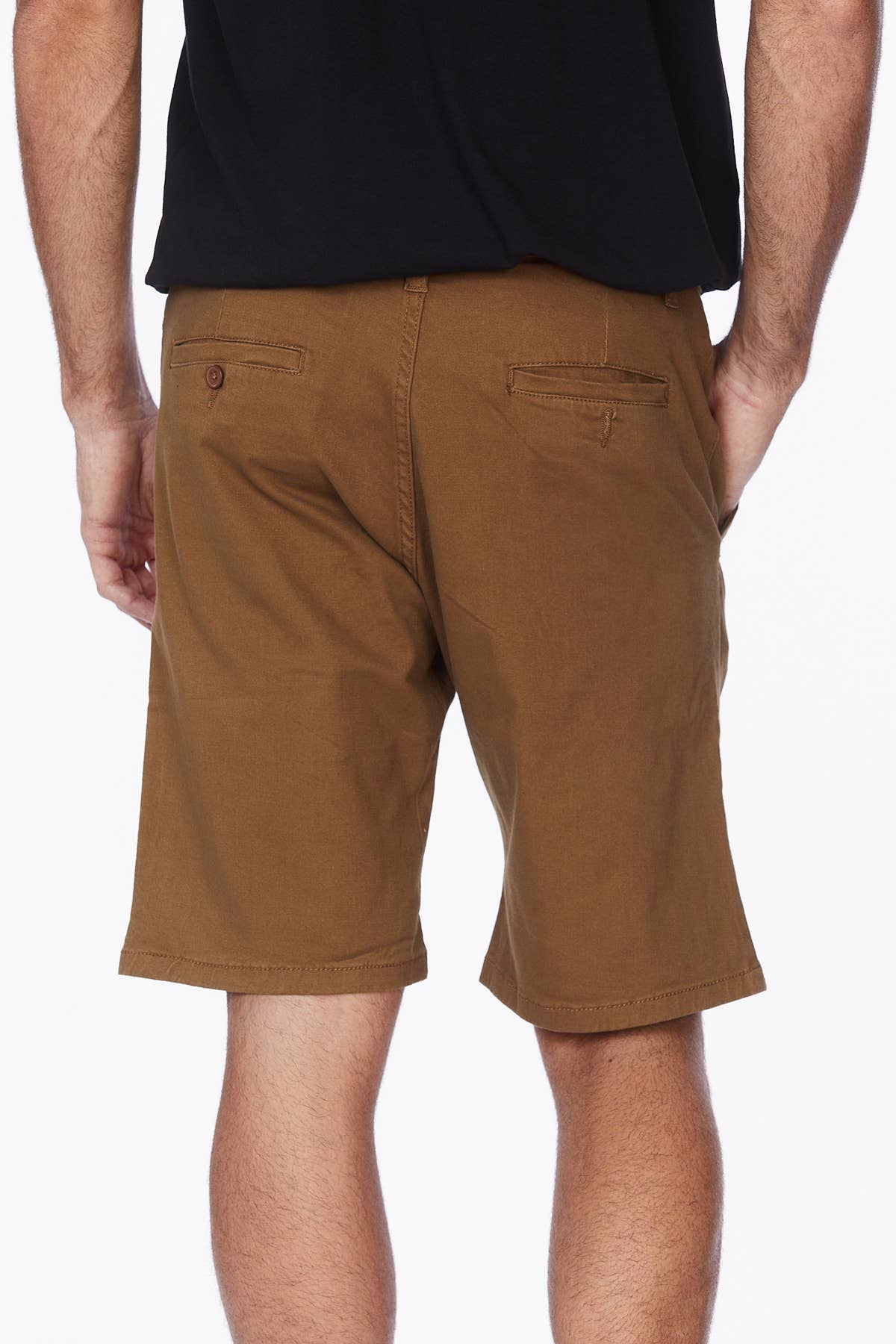Men's Twill Summer Stretch 4 Pocket Chino Shorts - TOBACCO
