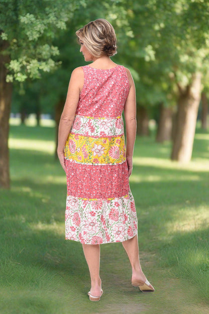 Maya Tiered Dress - Multi Blossom