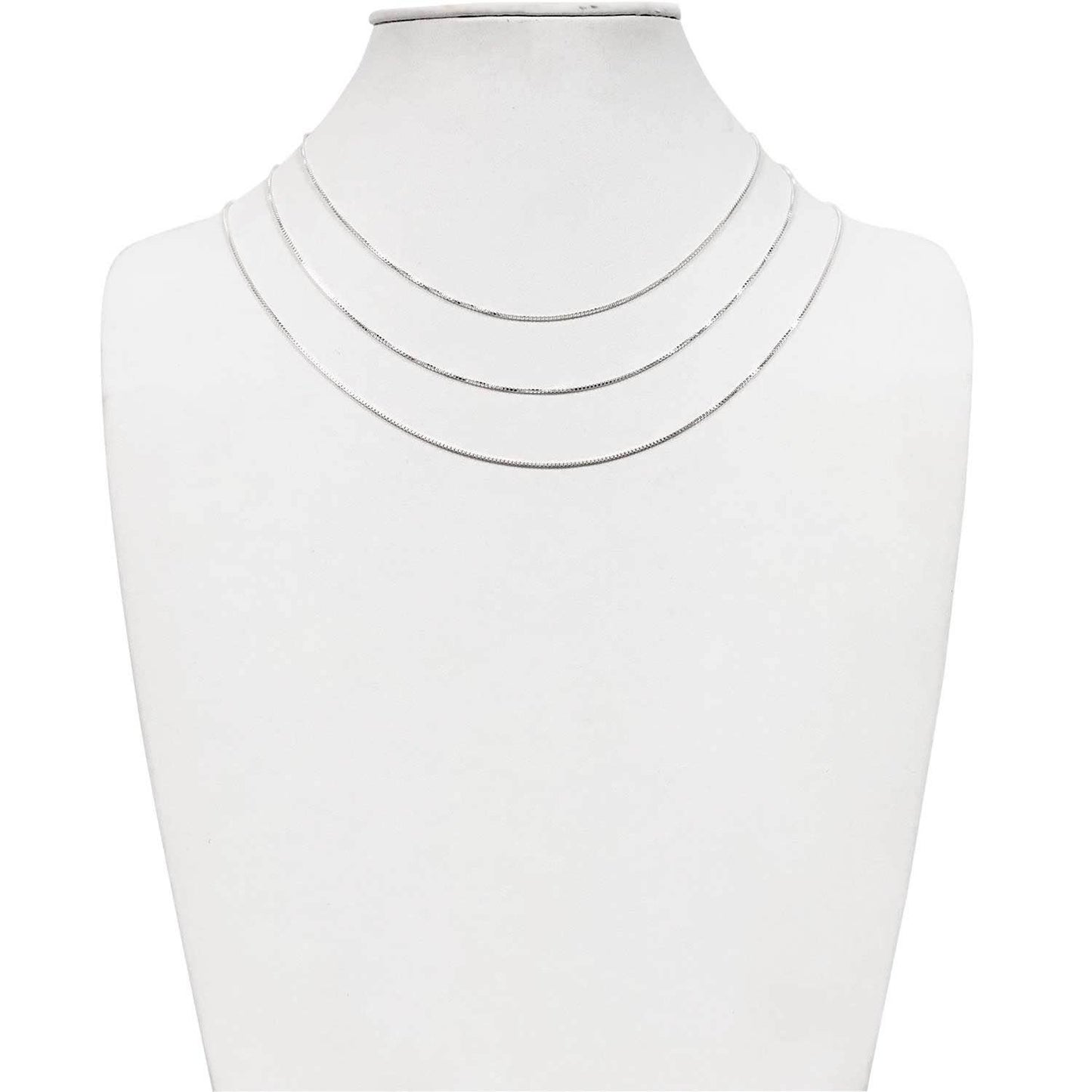 Sterling Silver 1mm Box Chain - 16"