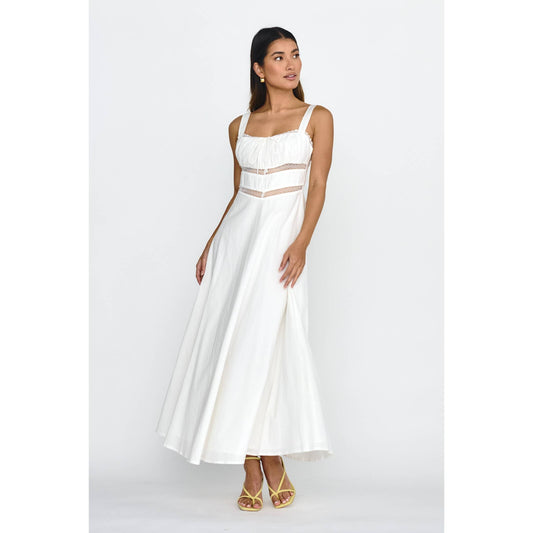 Lace Trim Maxi Dress