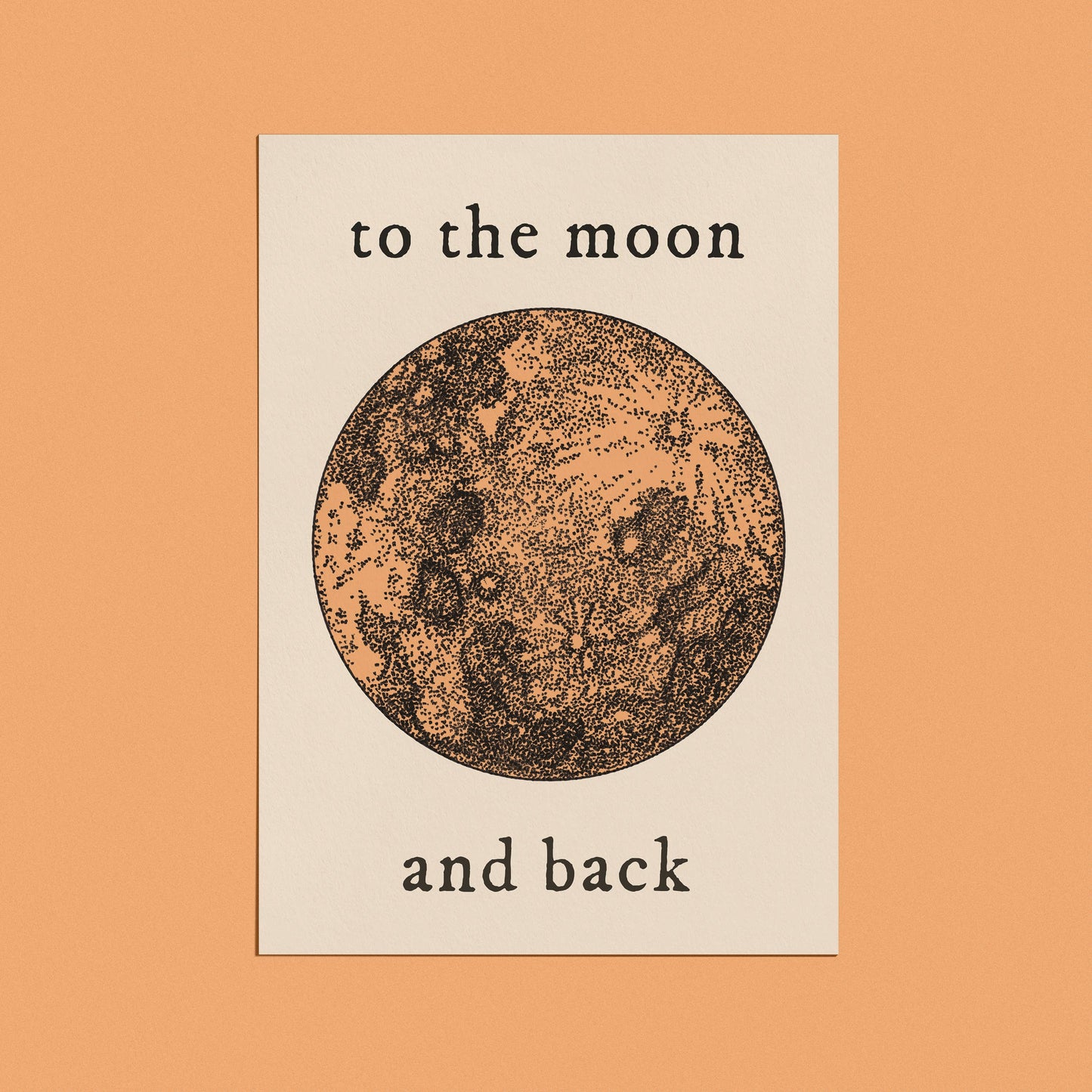 To The Moon And Back Card - With cello wrap