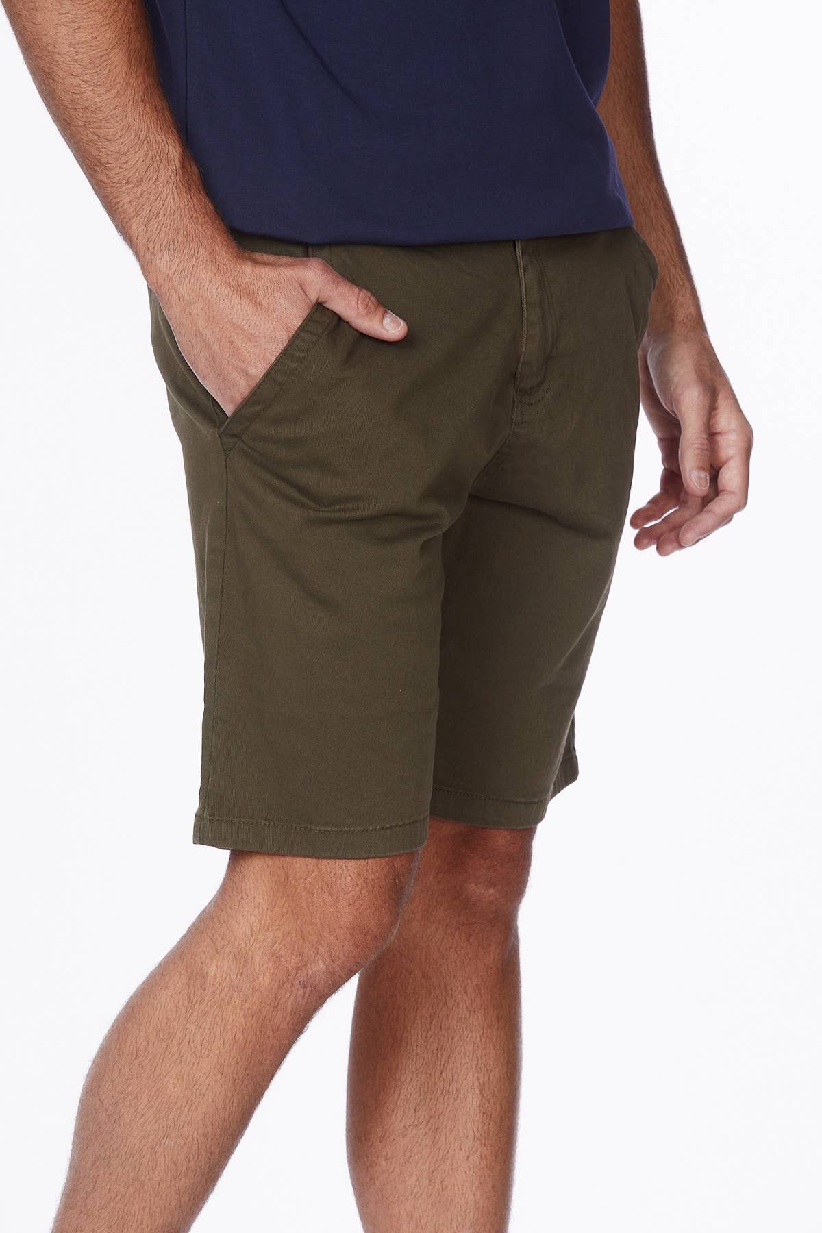 Men's Twill Summer Stretch 4 Pocket Chino Shorts - OLIVE
