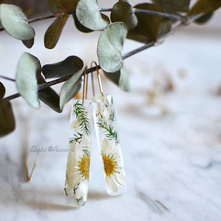 Daisy Bar Dangle Earrings - La De Da