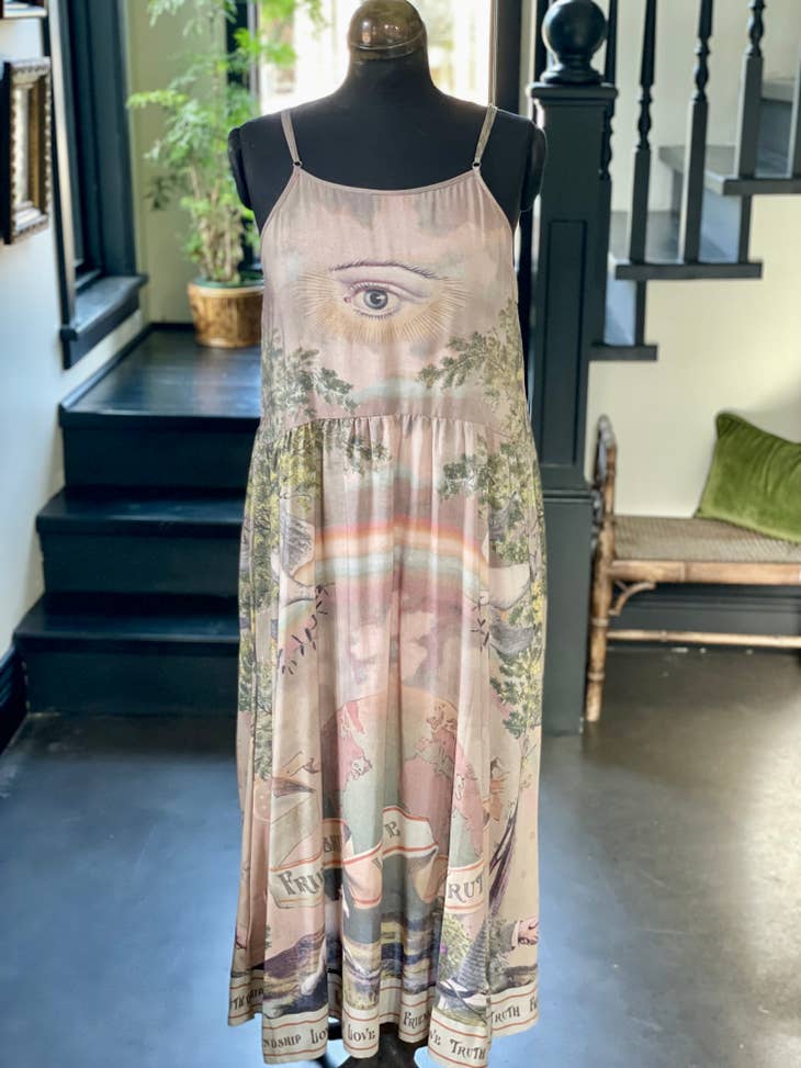 Friendship Love & Truth Vintage Wash Bohéme Slip Dress - La De Da