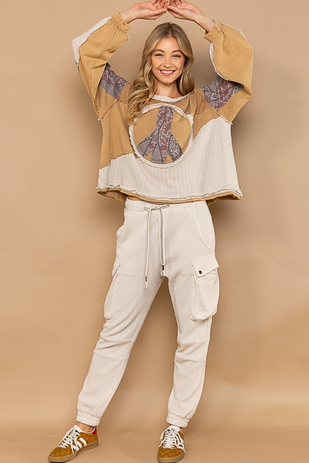 Patchwork Peace Pullover - La De Da