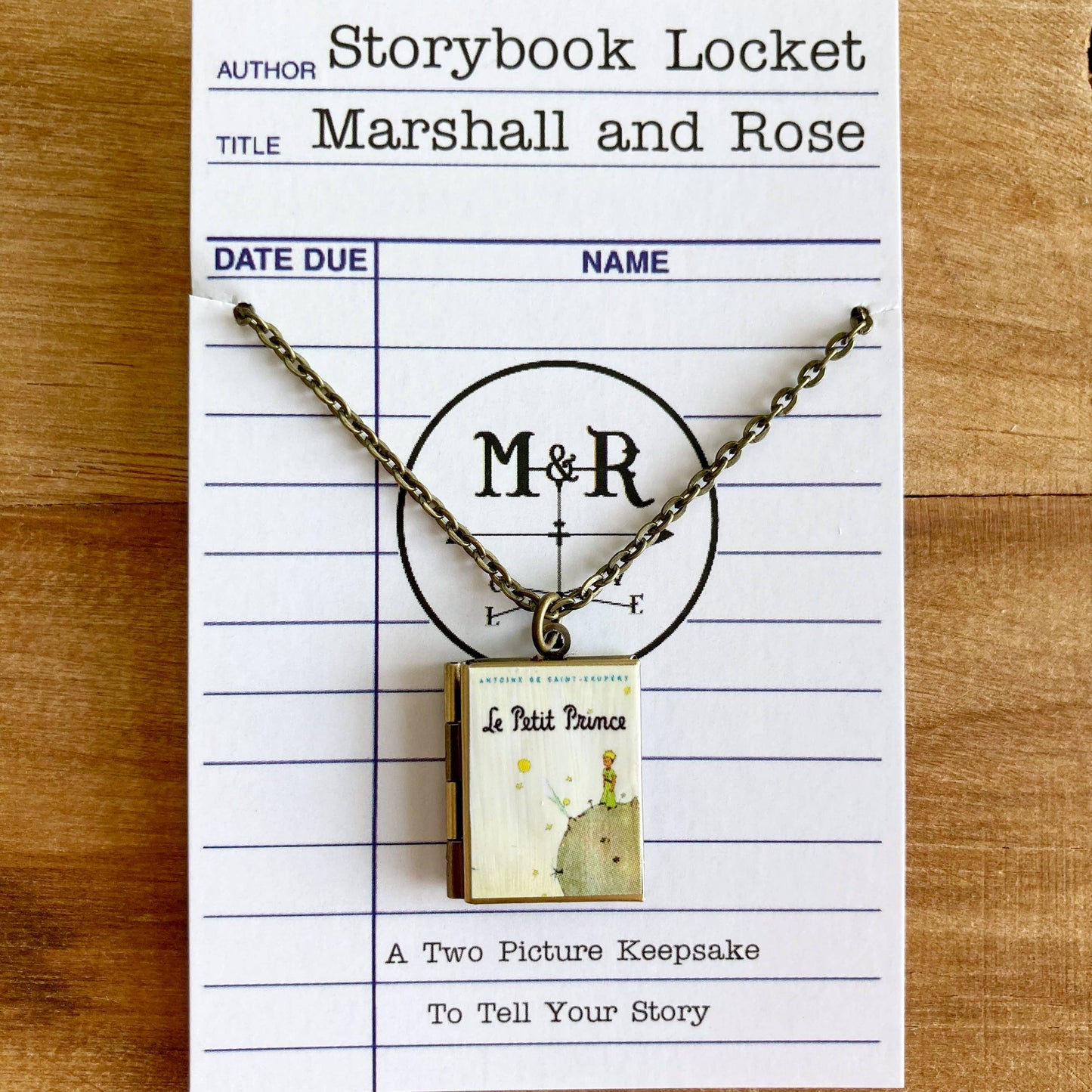Book Locket The Little Prince (French Edition) - Bronze
