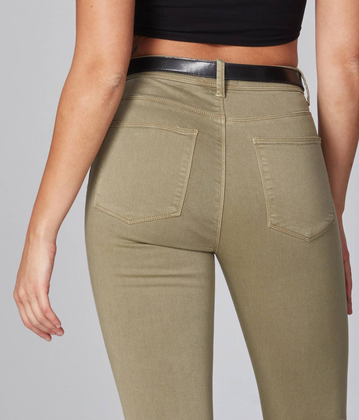 Kate High Rise Slim Jeans - Deep Khaki