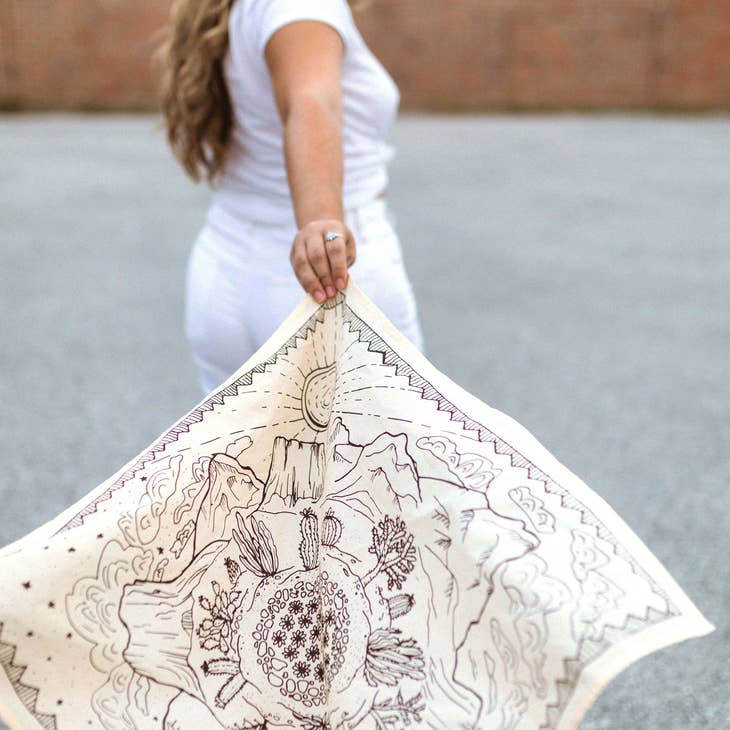 Desert Bandana Scarf No. 068 - La De Da