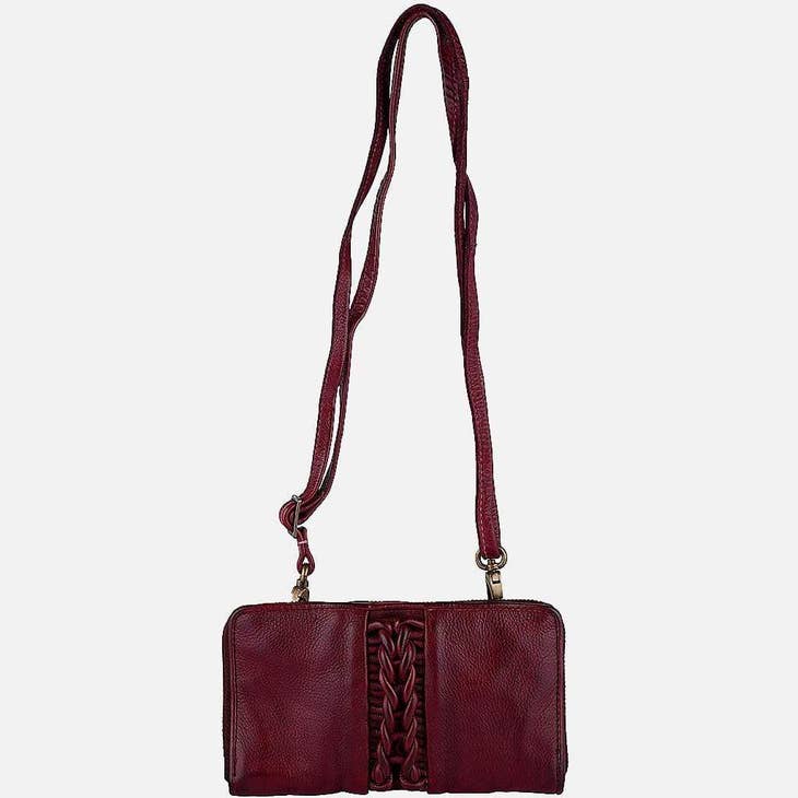 Mels Braided Leather Continental Wallet - La De Da