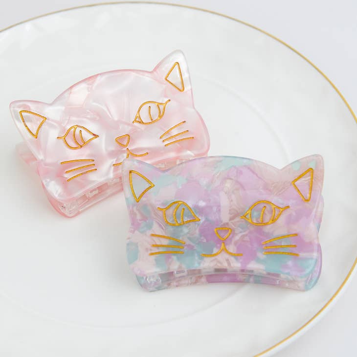 Acrylic Cute Cat Claw Clip - La De Da