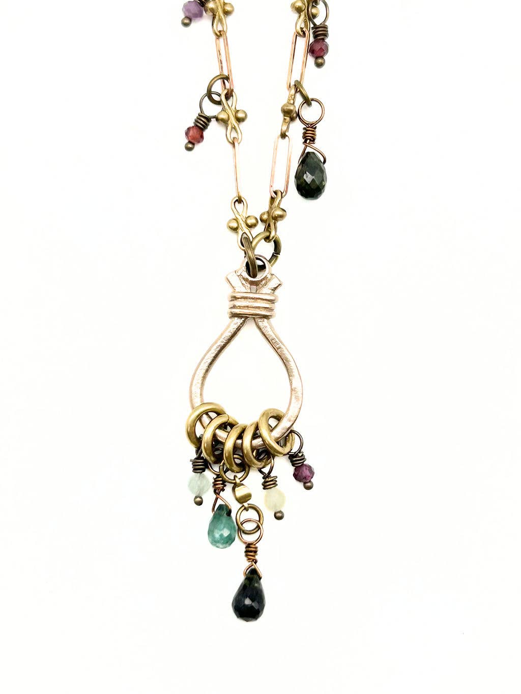 Long Tourmaline Dangle Necklace
