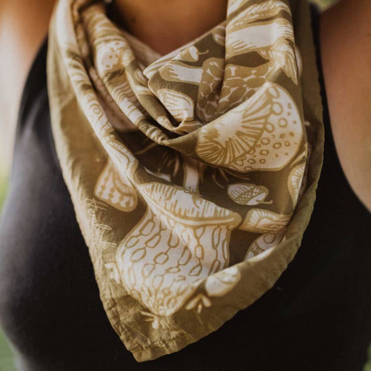 Mushrooms Bandana Scarf No. 016 - La De Da