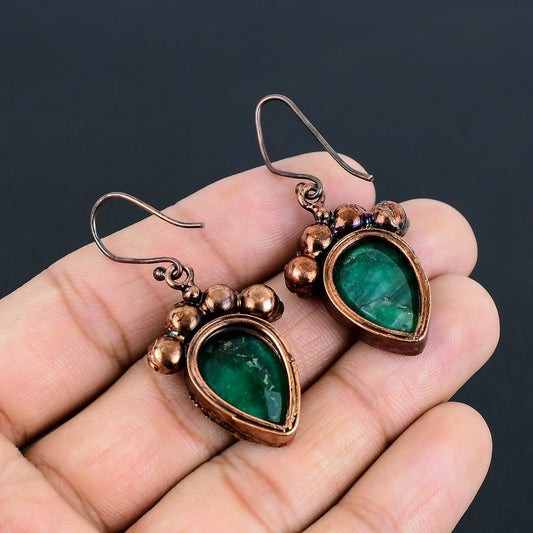Zambian Emerald Earrings