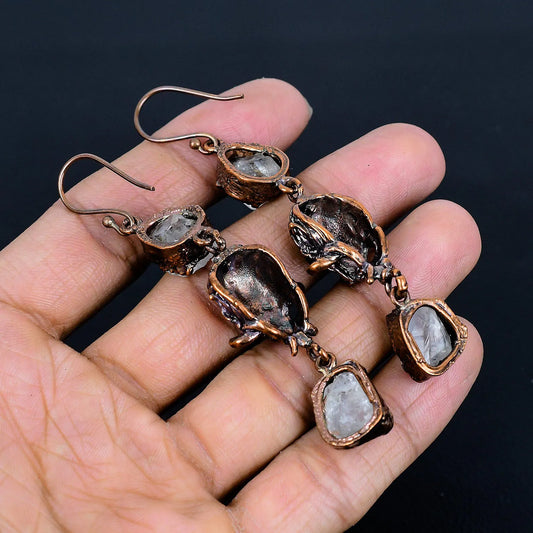 Clear Quartz Crystal Earrings