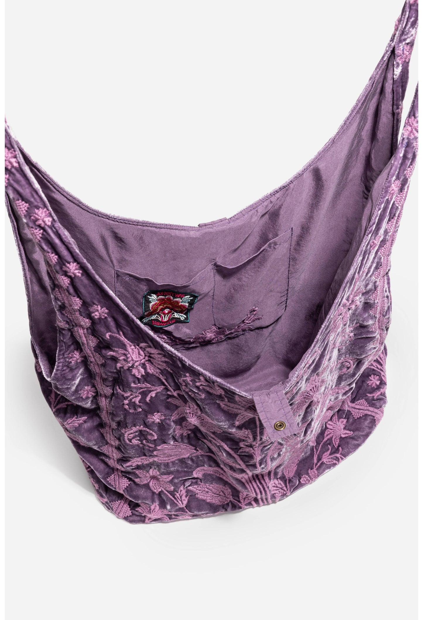 Talitha Velvet Slouchy Tote - Dusty Purple