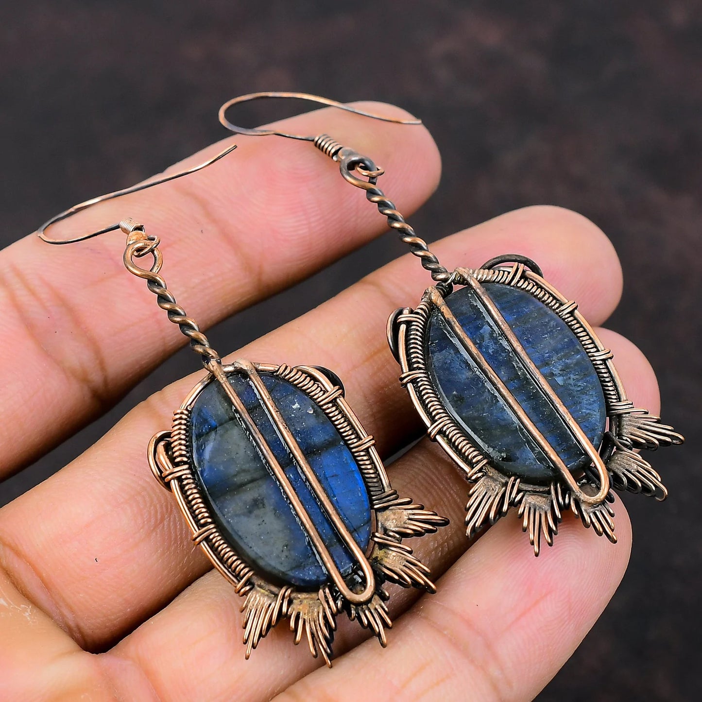 Labradorite Earrings