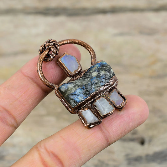 Labradorite Raw Pendant Necklace
