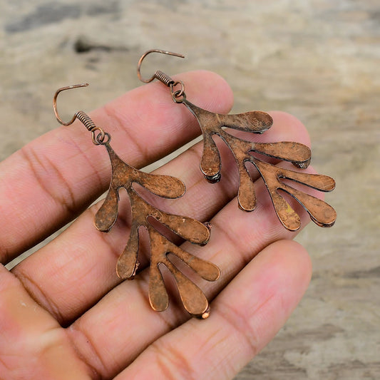 Neon Apatite Copper Earrings