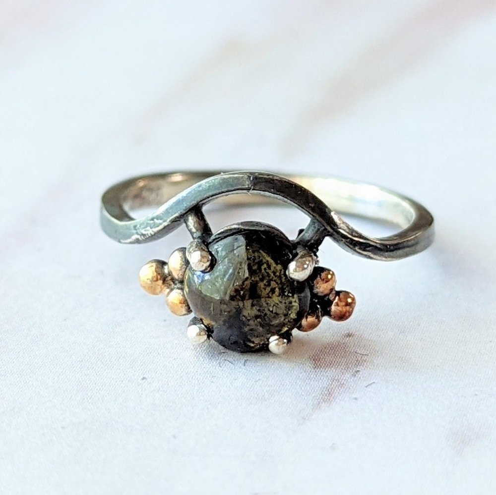 Dark Green Tourmaline Ring 7.5 - La De Da