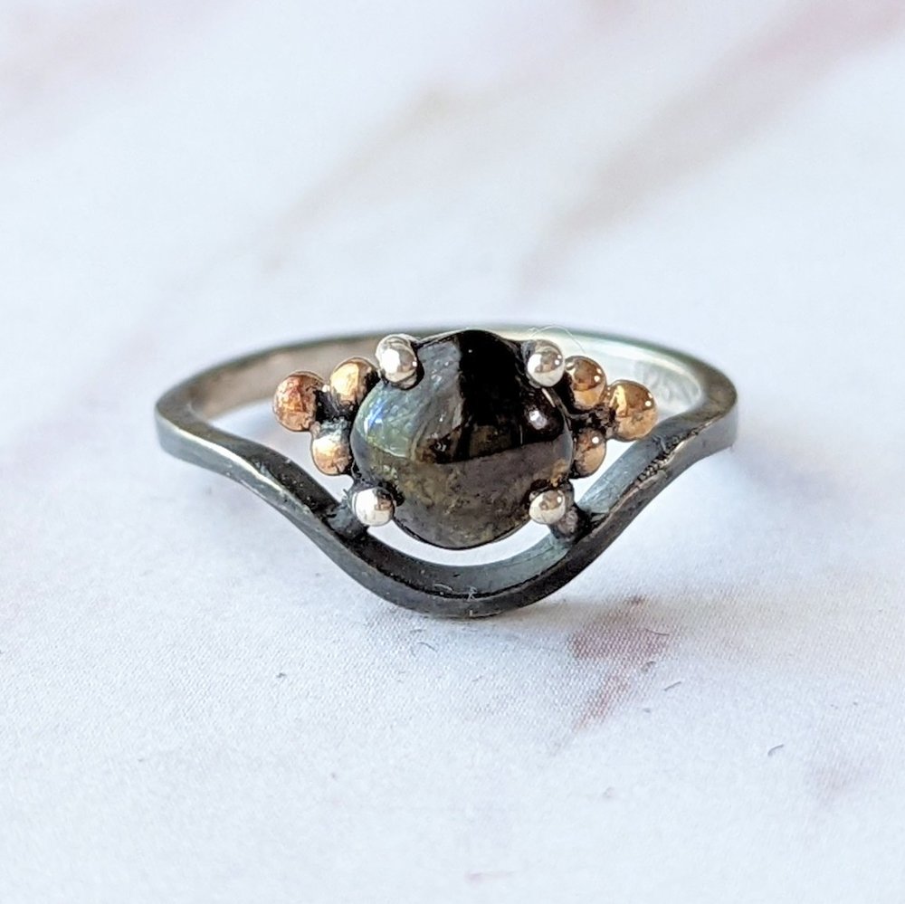 Dark Green Tourmaline Ring 7.5 - La De Da