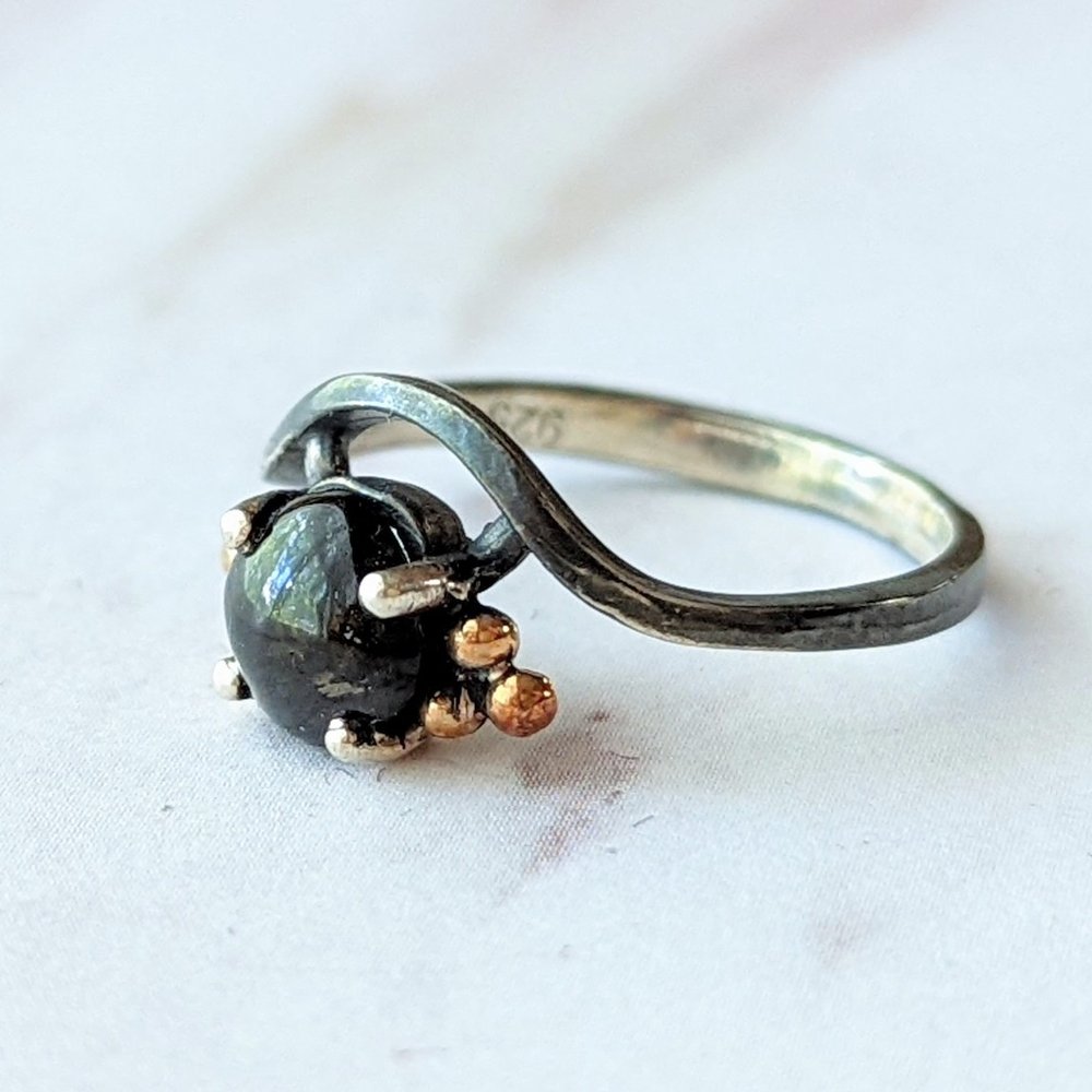 Dark Green Tourmaline Ring 7.5 - La De Da