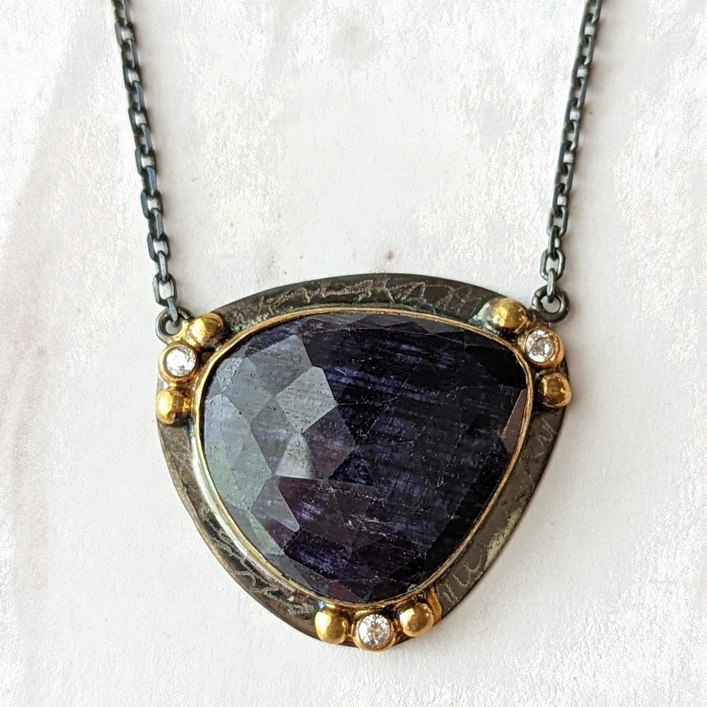 Mignight Sapphire Necklace - La De Da