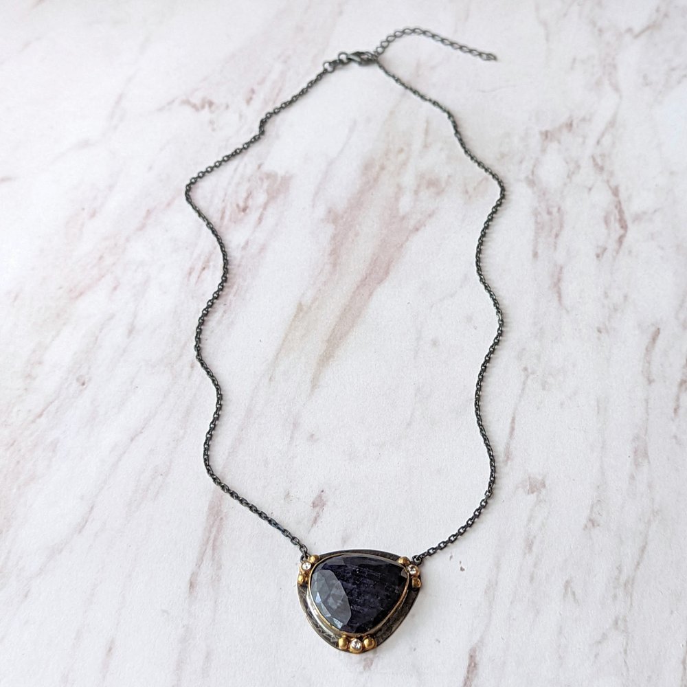 Mignight Sapphire Necklace - La De Da