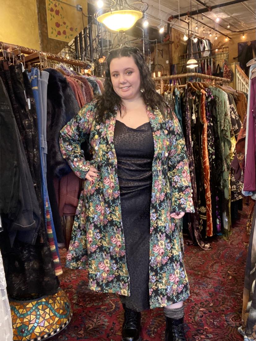 Enchanted Nature Jacquard Coat - La De Da