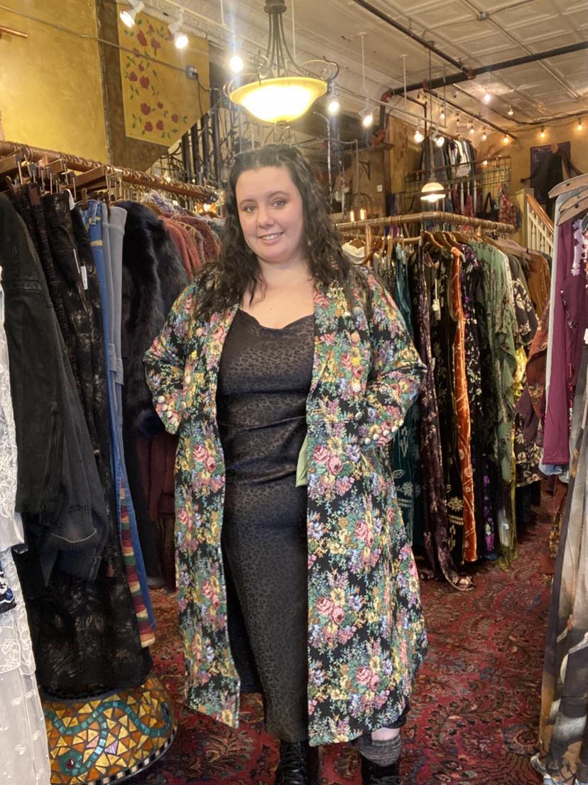 Enchanted Nature Jacquard Coat - La De Da