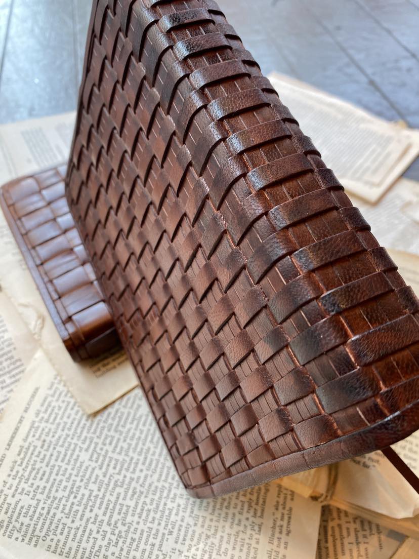 Fitz Woven Leather Journal - Large - La De Da