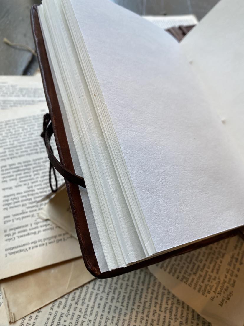 Fitz Woven Leather Journal - Large - La De Da