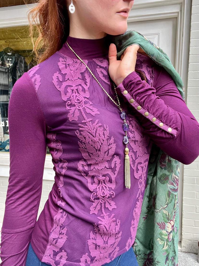 Monroe Turtleneck - Mesmeric Double Dye - La De Da