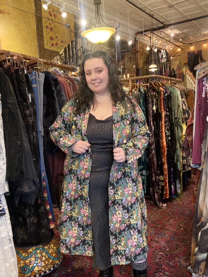 Enchanted Nature Jacquard Coat - La De Da