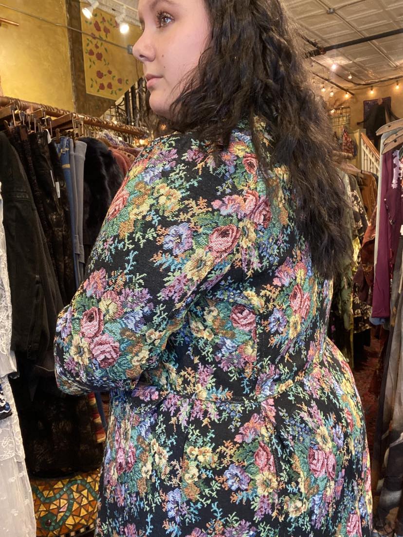 Enchanted Nature Jacquard Coat - La De Da