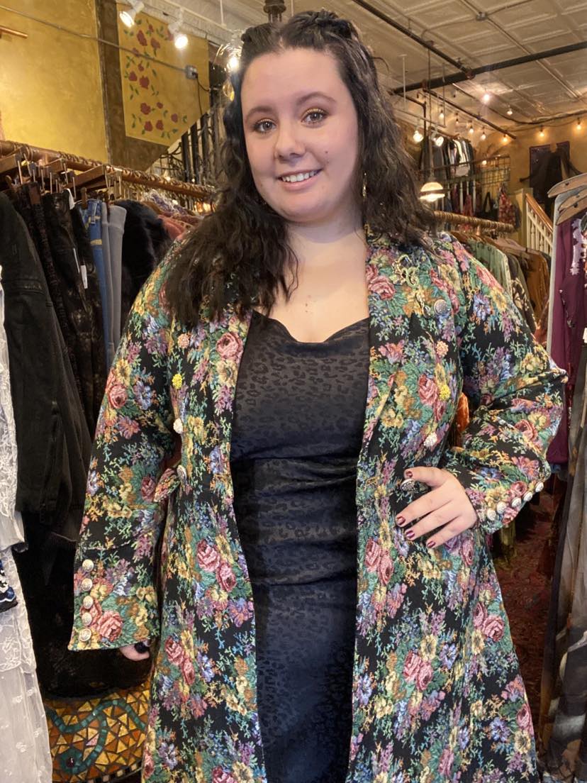 Enchanted Nature Jacquard Coat - La De Da