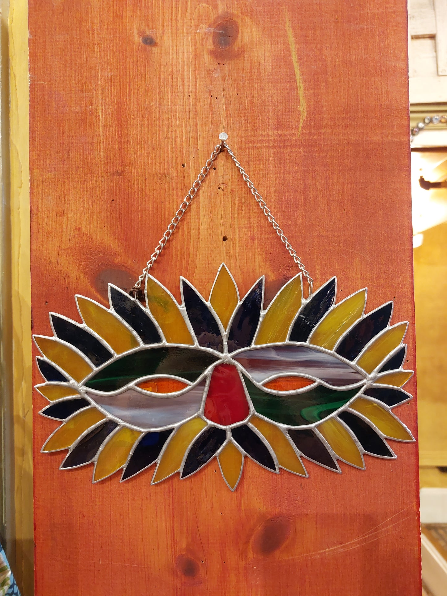 Mardi Gras Mask Stained Glass*