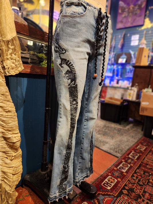 Circus Cats Free People Flare Jean - Vaylmith