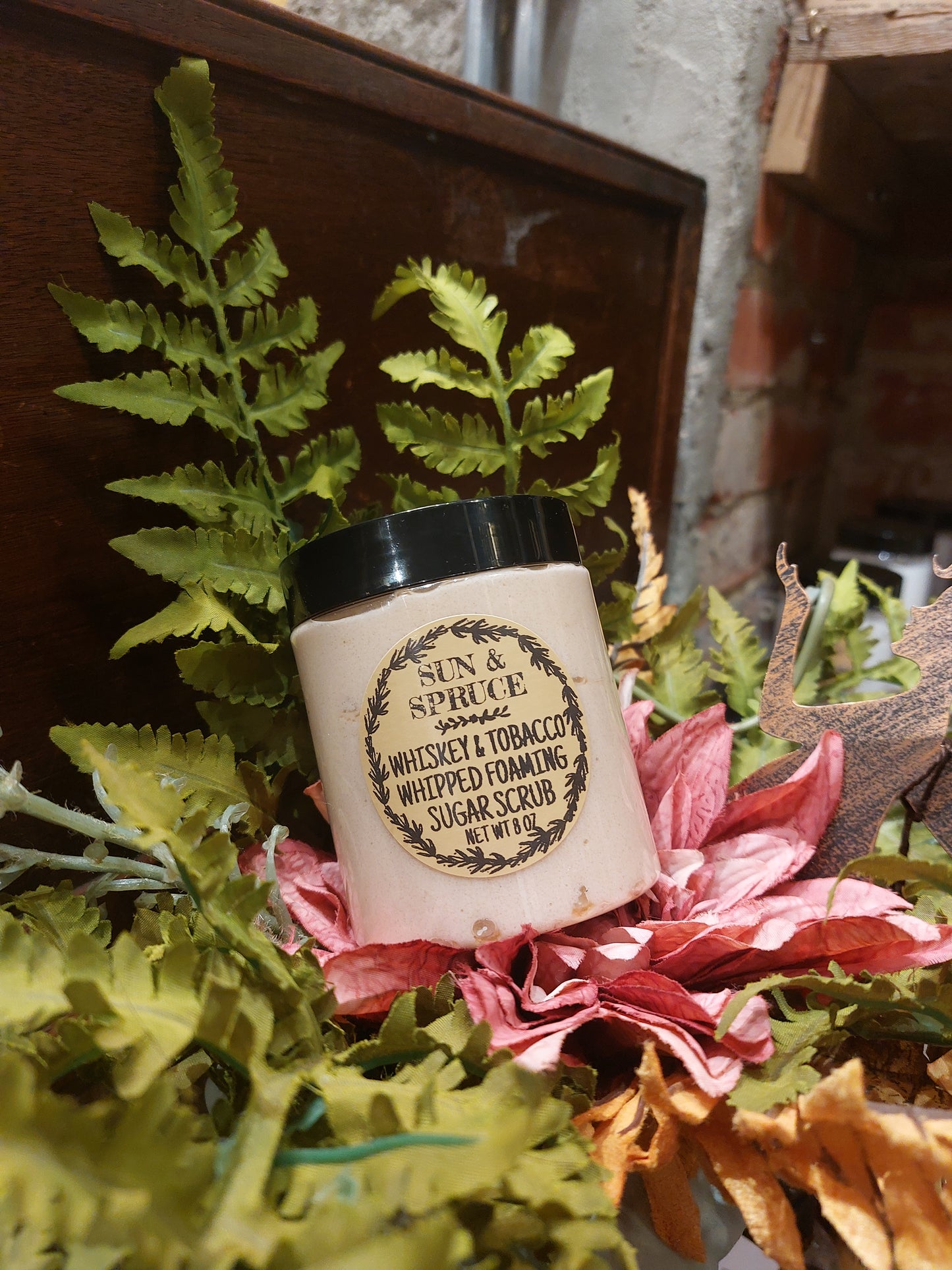 Whiskey & Tobacco Whipped Foaming Sugar Scrub*