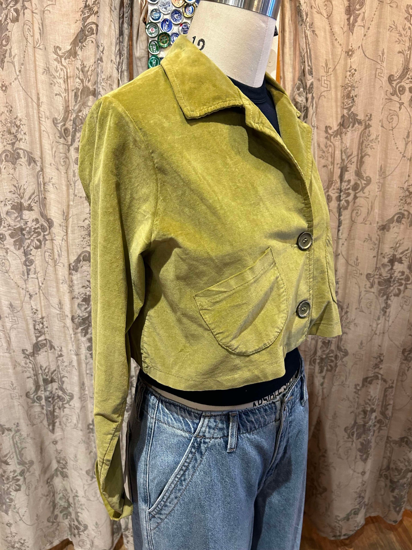Velvet Crop Jacket- One Size