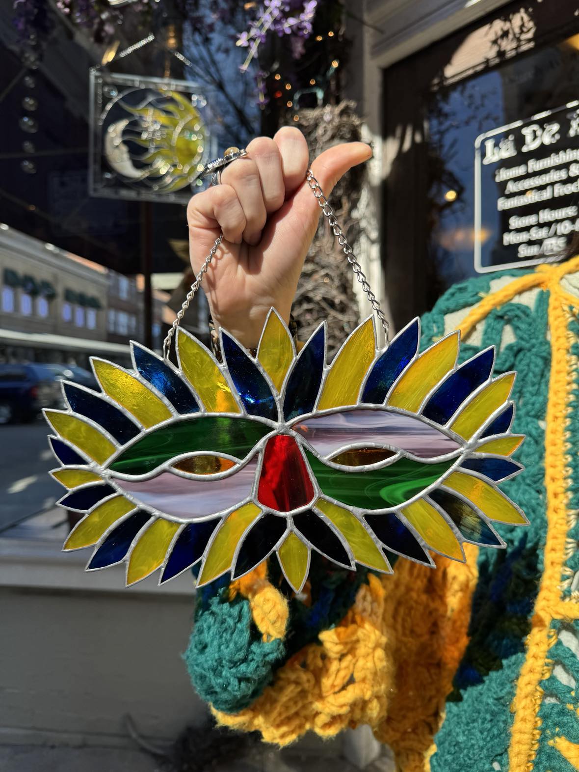 Mardi Gras Mask Stained Glass*