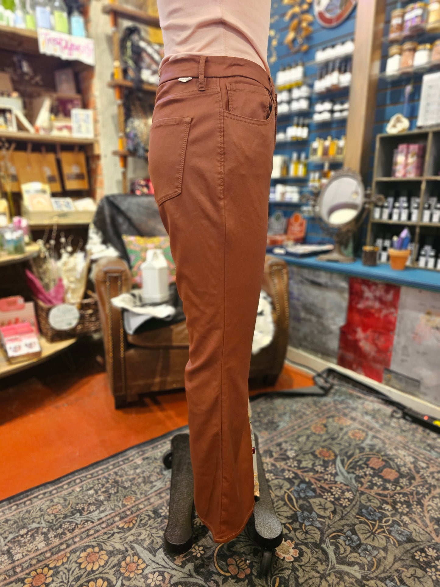 Celestial Embroidery with Floral Mesh Dear John Jaxtyn Pants -Debi Samuels*