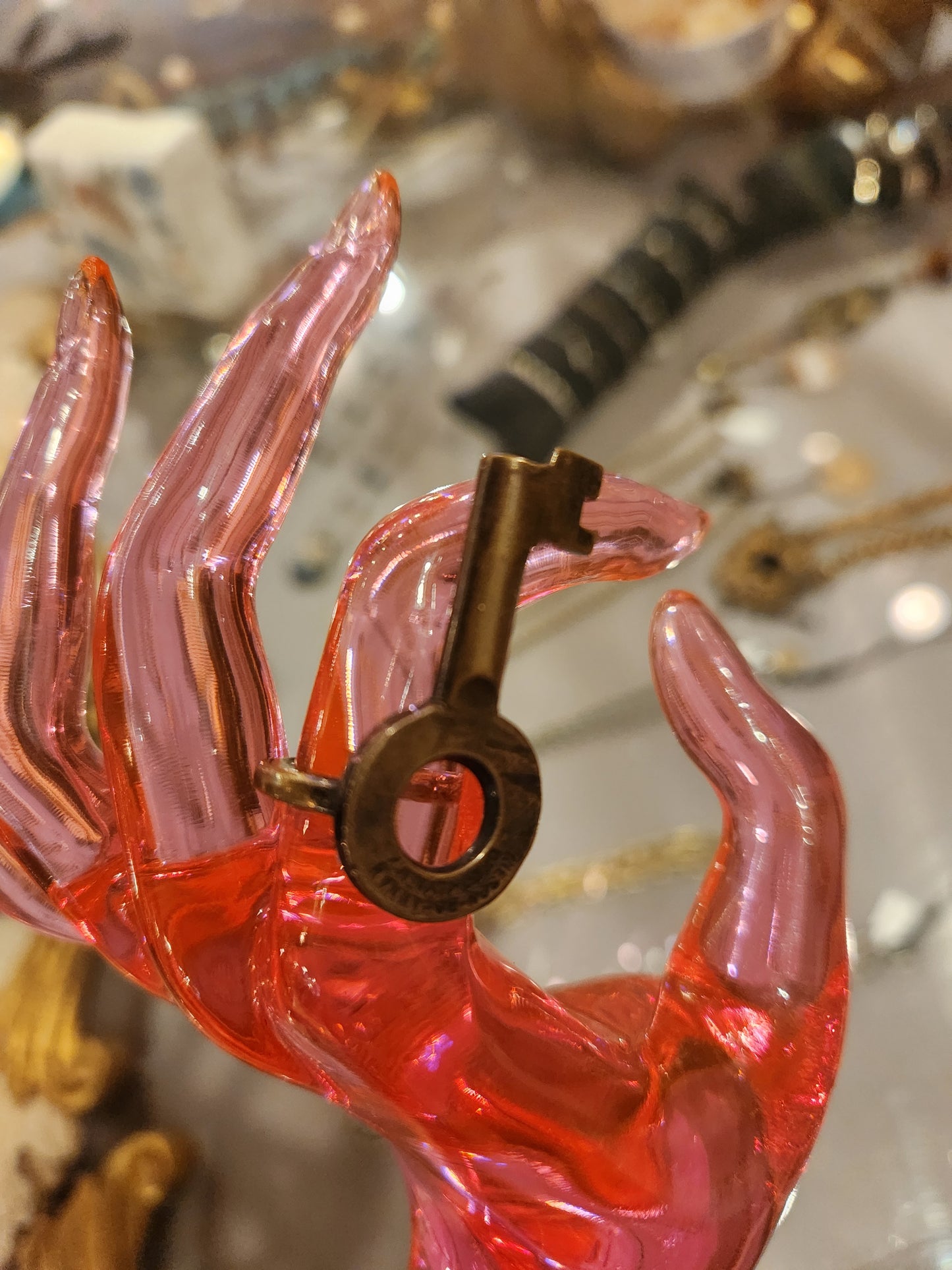 Concentric Tube Lock Key Ring