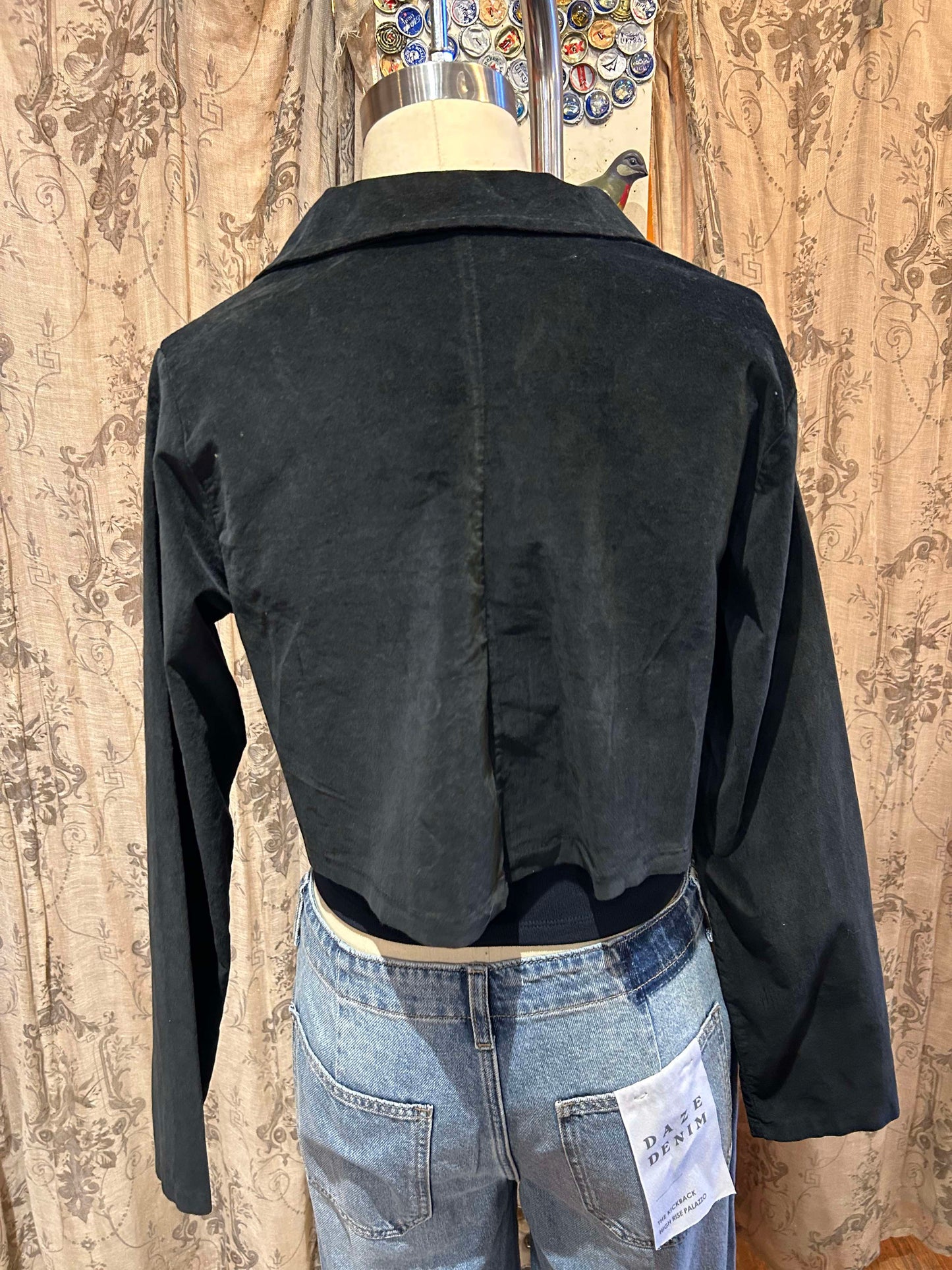 Velvet Crop Jacket- One Size
