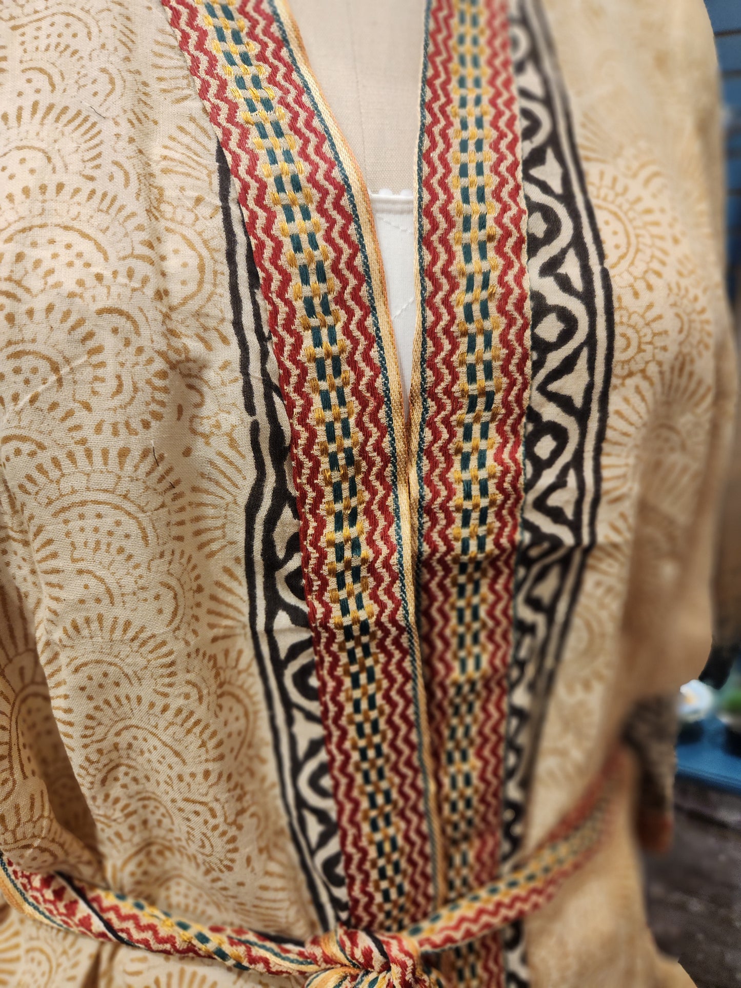 Bagru Long Robe ( multiple colors available )