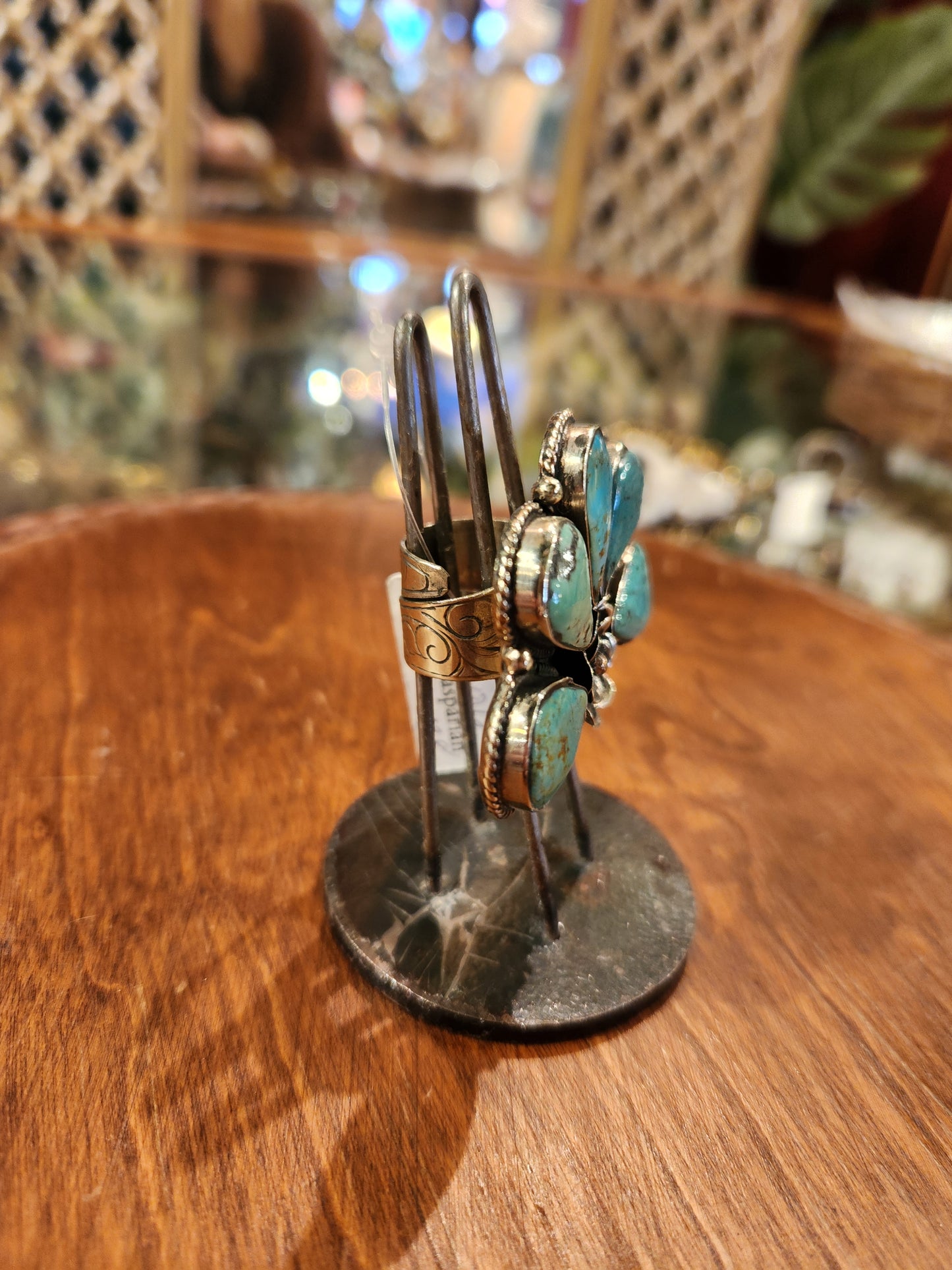 Chrysocolla Petal Ring