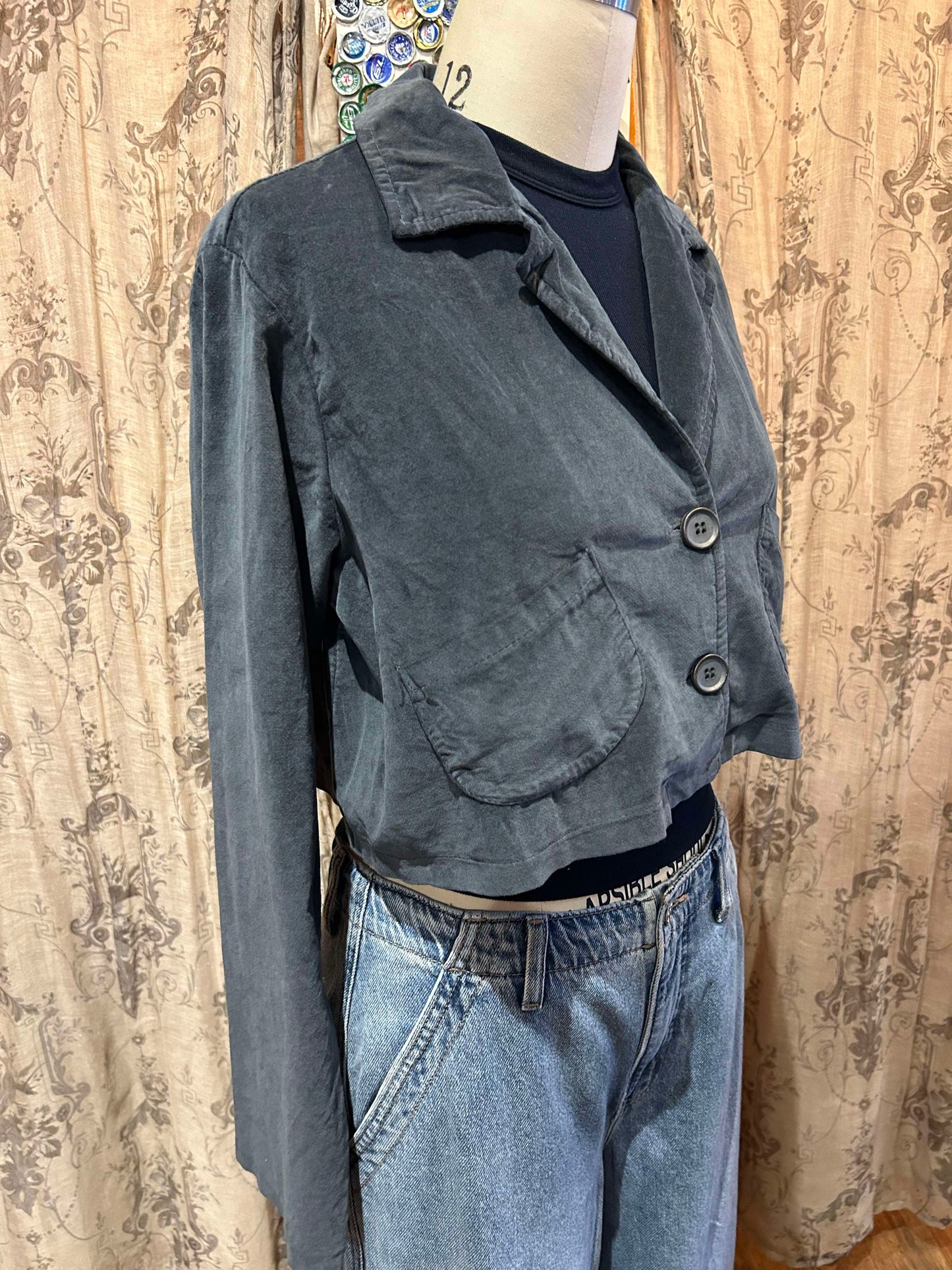 Velvet Crop Jacket- One Size