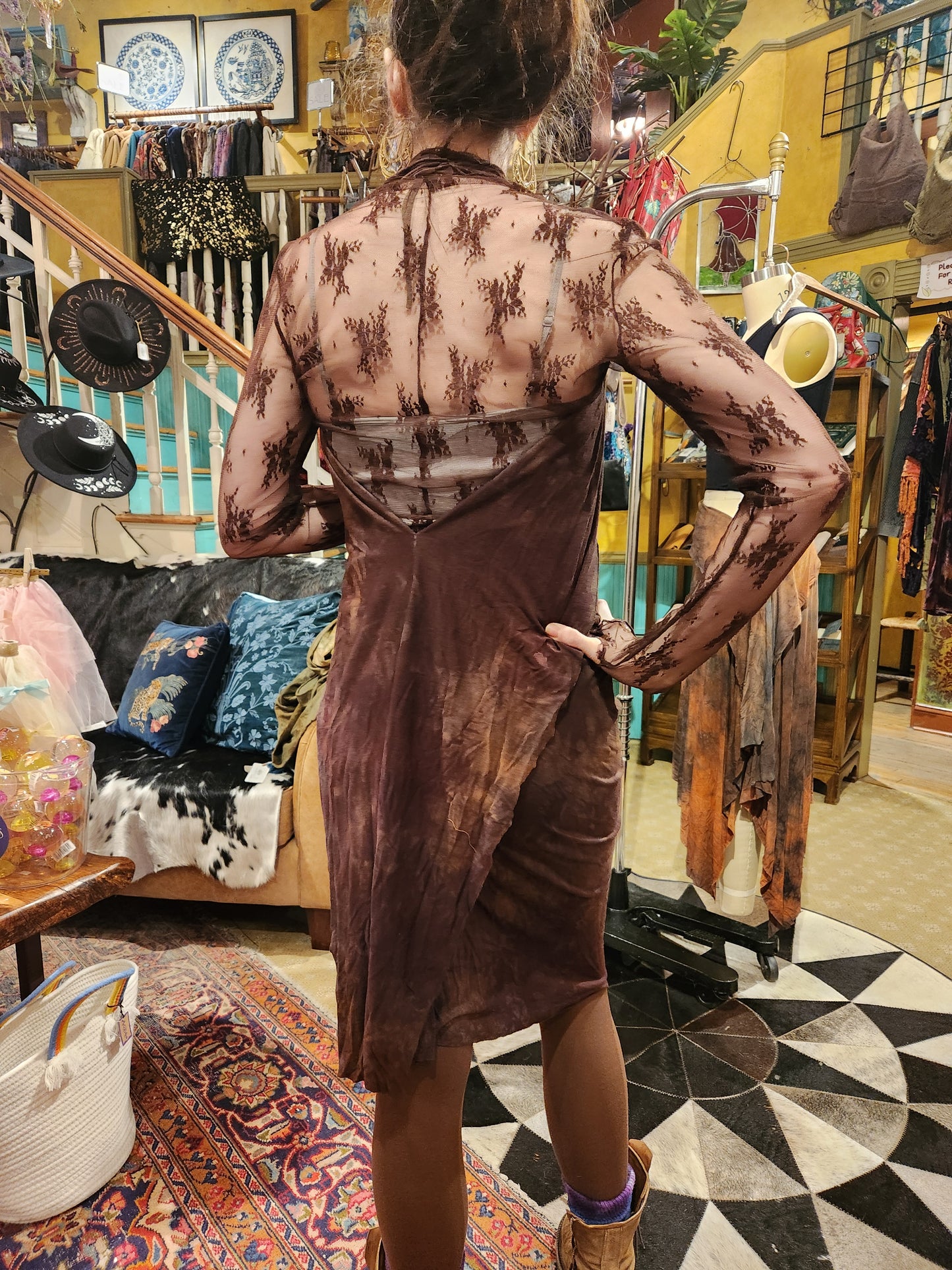 Athena Dress - Brown