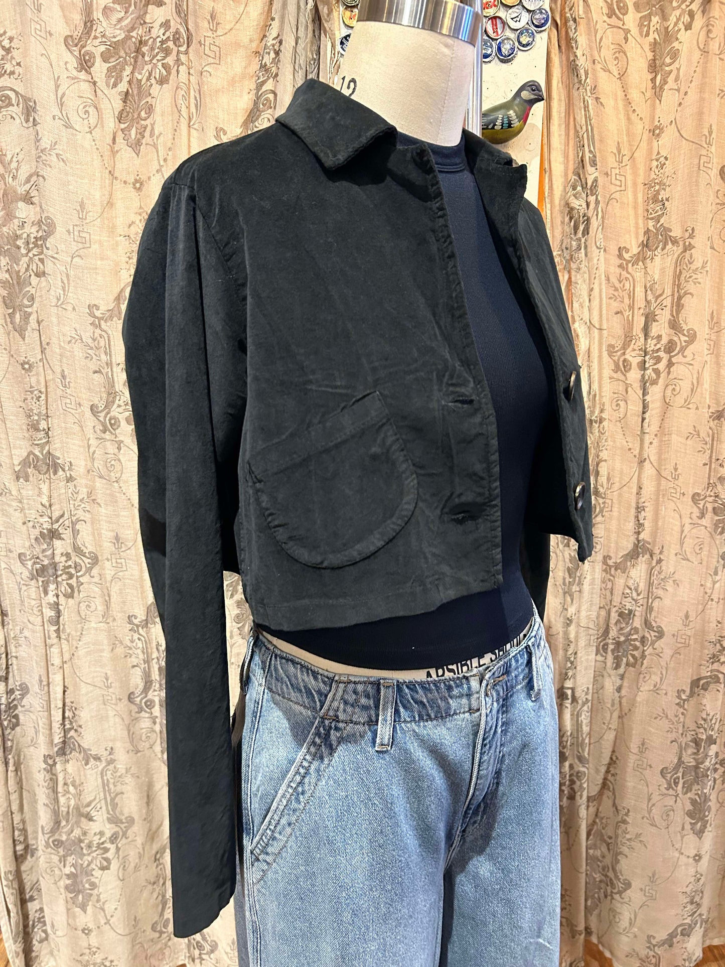 Velvet Crop Jacket- One Size